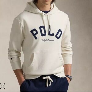 The RL Fleece Logo Hoodie Medium New